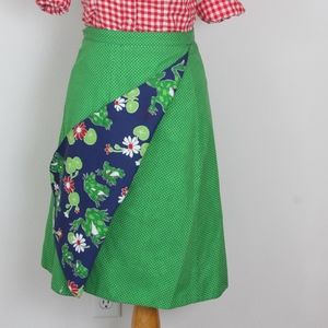 Vintage Reversible Wrap Skirt